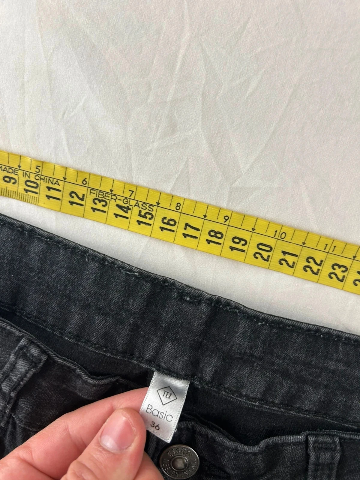 Straight cut black jeans tex – photo 7